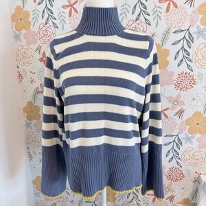 Free Assembly Blue and White Striped Sweater NWOT